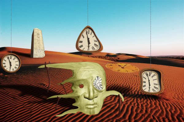 Clock-Dali style